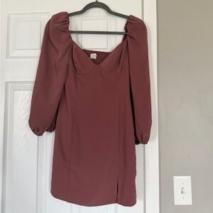 Aritzia Wilfred Mauve Pink Mini Corset Dress